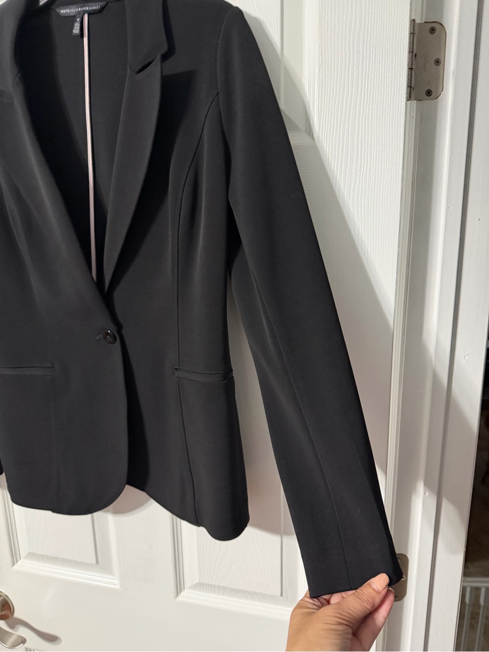 White House Black Market Black Single-Button Women's Blazer - Picture 7 of 15